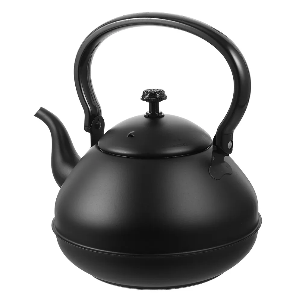 

Thickened Stainless Steel Tea Kettle 2L Capacity Ergonomic Wooden Handle Heat Resistant Safe Boiling Stove Top Kettle for Gas