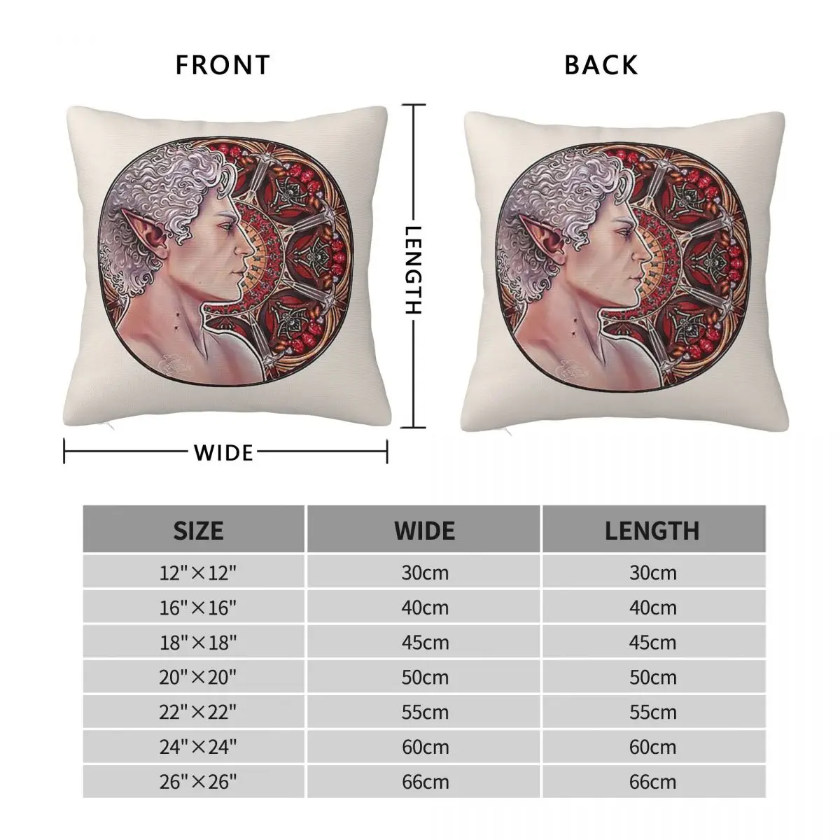 AstarionNouveau Shirtless Square Pillowcase Pillow Cover Polyester Cushion Decor Comfort Throw Pillow for Home Bedroom