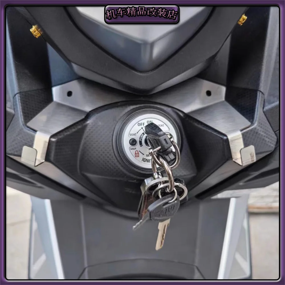 خطاف أمتعة دراجة نارية أمامية ، حامل ألومنيوم ، حامل تعليق حقيبة ، إطار بضائع ، شماعات تخزين لـ SYM CRUISYM ، ملحقات #3