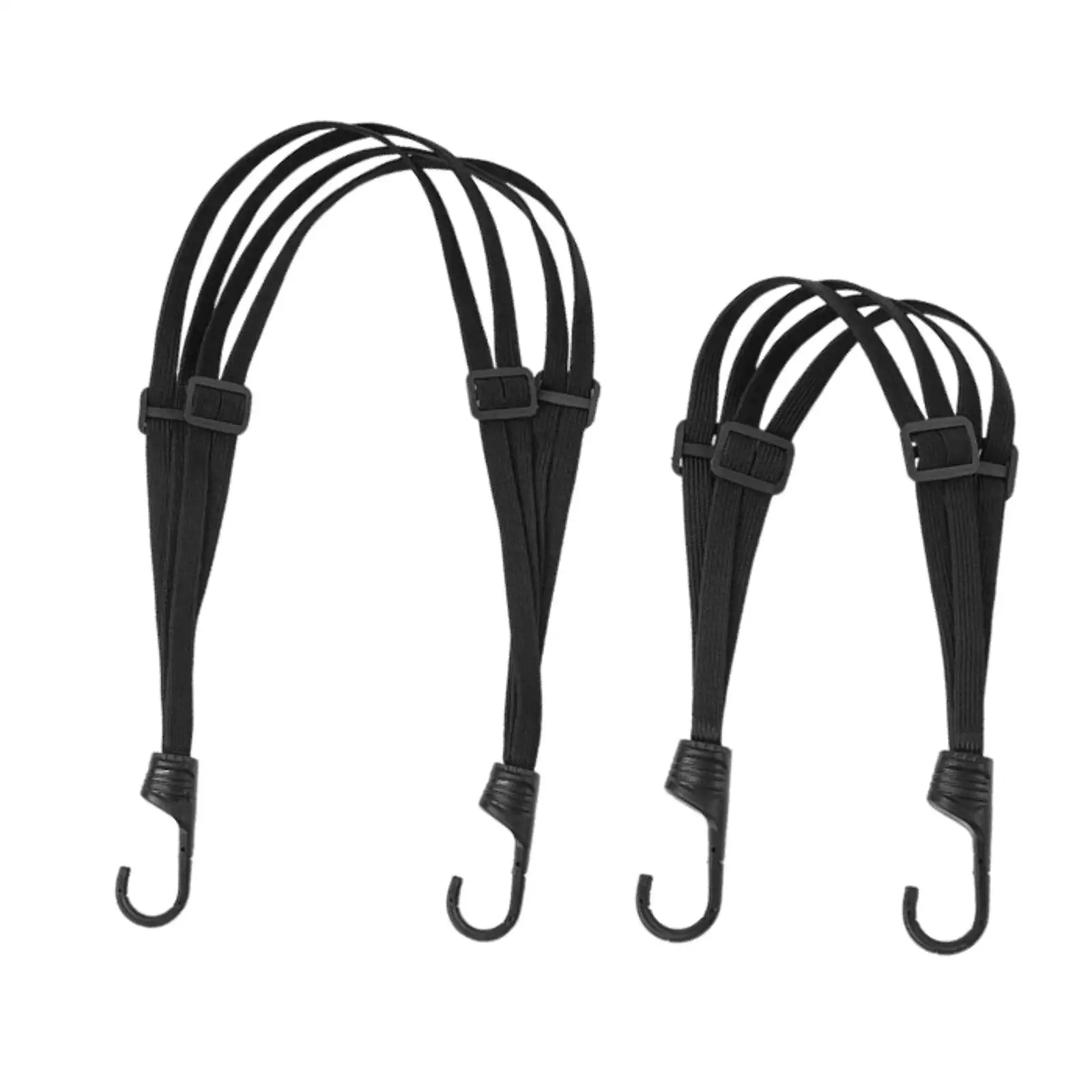 Motorcycle Helmet Luggage Elastic Rope with Anti Slip Grip Retractable Rack Strap for Bike Helmets and Cargo view 3