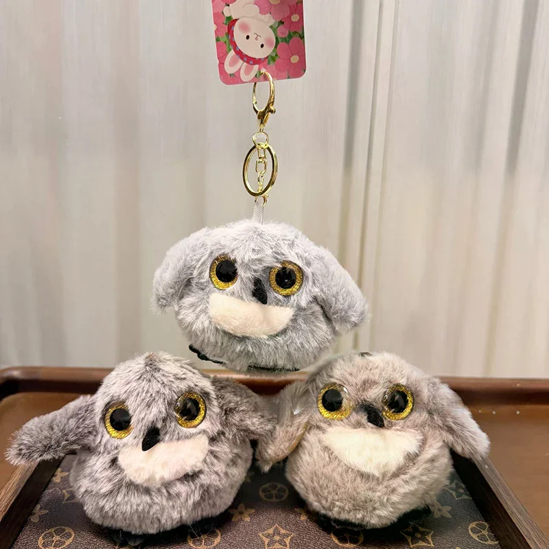 

Cute Simulation Owl Plush Doll Keychain Pendant Backpack Hangings Decoration Gifts