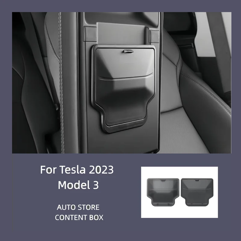 Suitable for Tesla 2025 Model 3, the refreshed armrest hidden car central storage and storage box