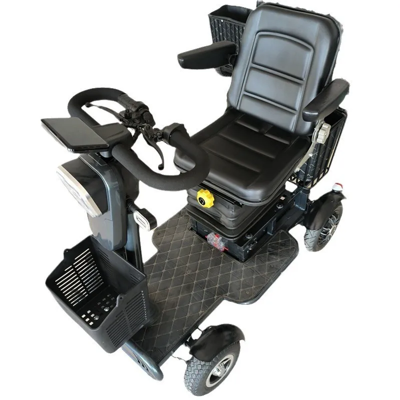 New Design Four-wheel Electric Mobility Scooter with Sensor Technology 60-80km Range & 31-40km/h Speed for Elderly Use
