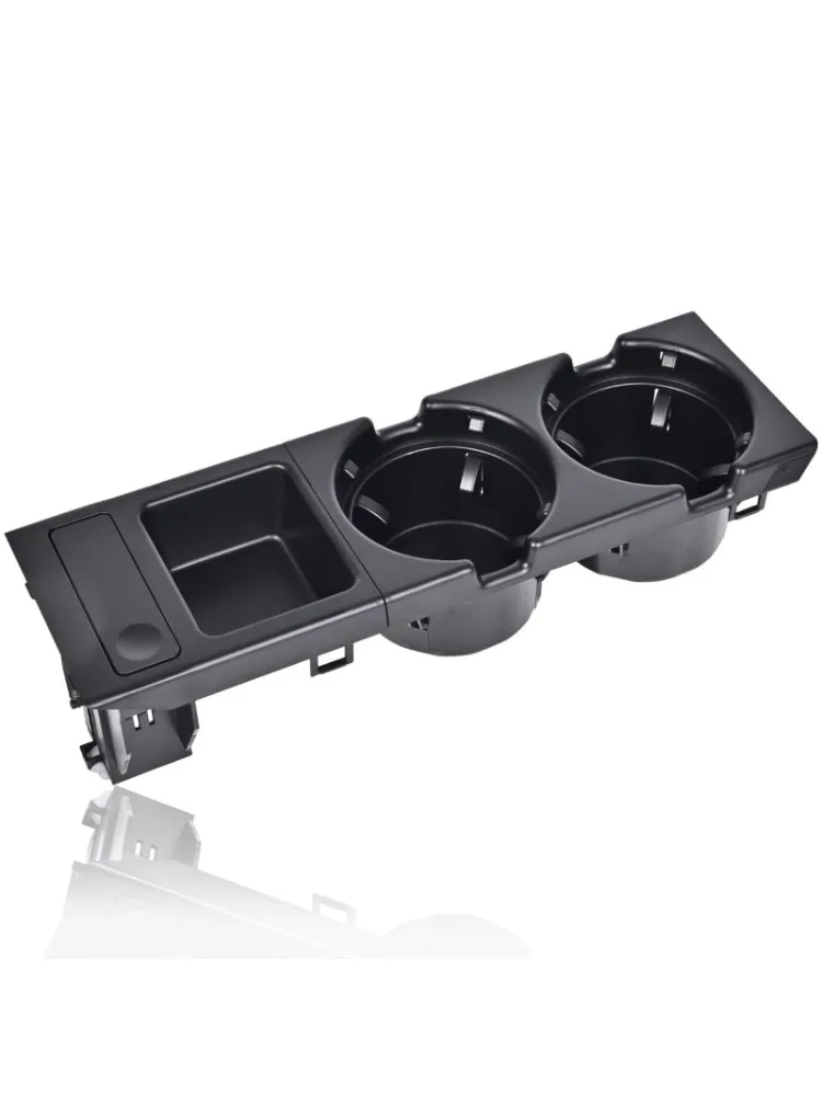 Nouveau Double trou style de voiture Console centrale avant boîte de rangement pièce de monnaie + porte-gobelet pour BMW série E46 1999-2006 51168217953