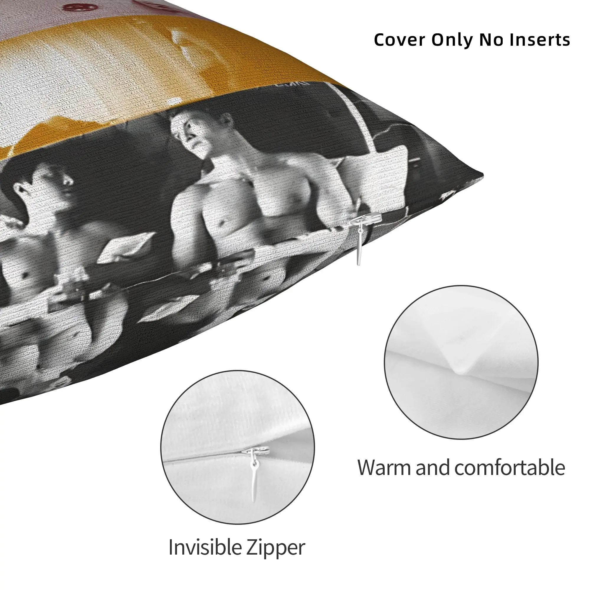 Shane Hollander & Ilya Rozanov Anime Federa quadrata per cuscino Rivalry riscaldato Fodere per cuscini Federa per auto 18 "x 18"