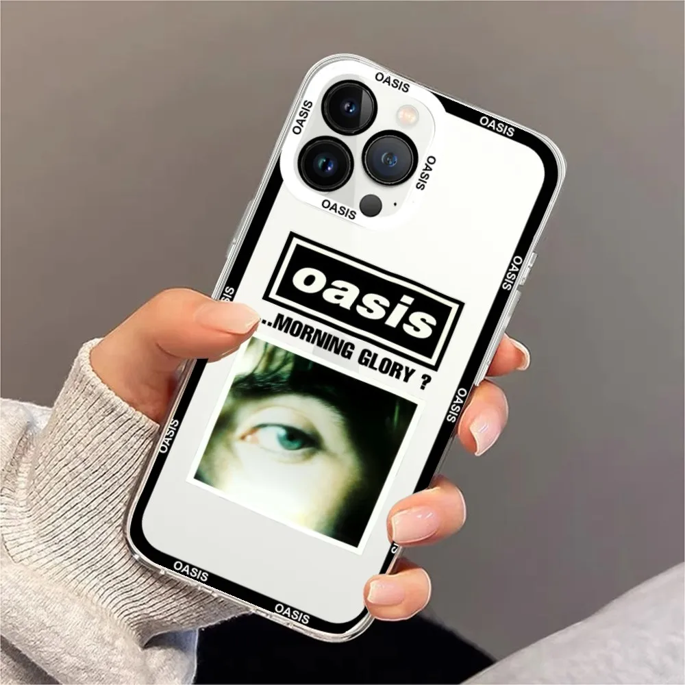 Hot Band O-Oasis Phone Case For iPhone 11 12 Mini 13 14 Pro Max Transparent Shell