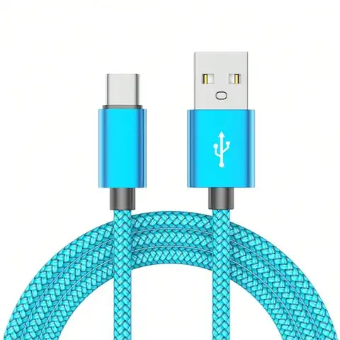 Fast Charging USB Type-C Cable, Nylon Braided,60W USB-A To USB-C Android Charging Cord