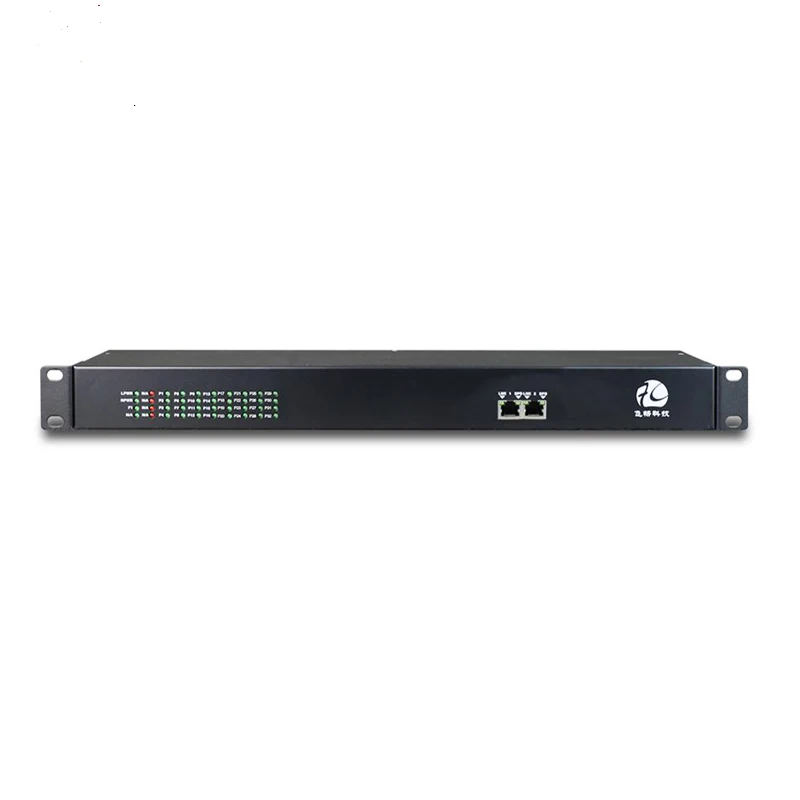 32 canales POTS teléfono RJ11 a convertidor de fibra óptica con Ethernet rápido