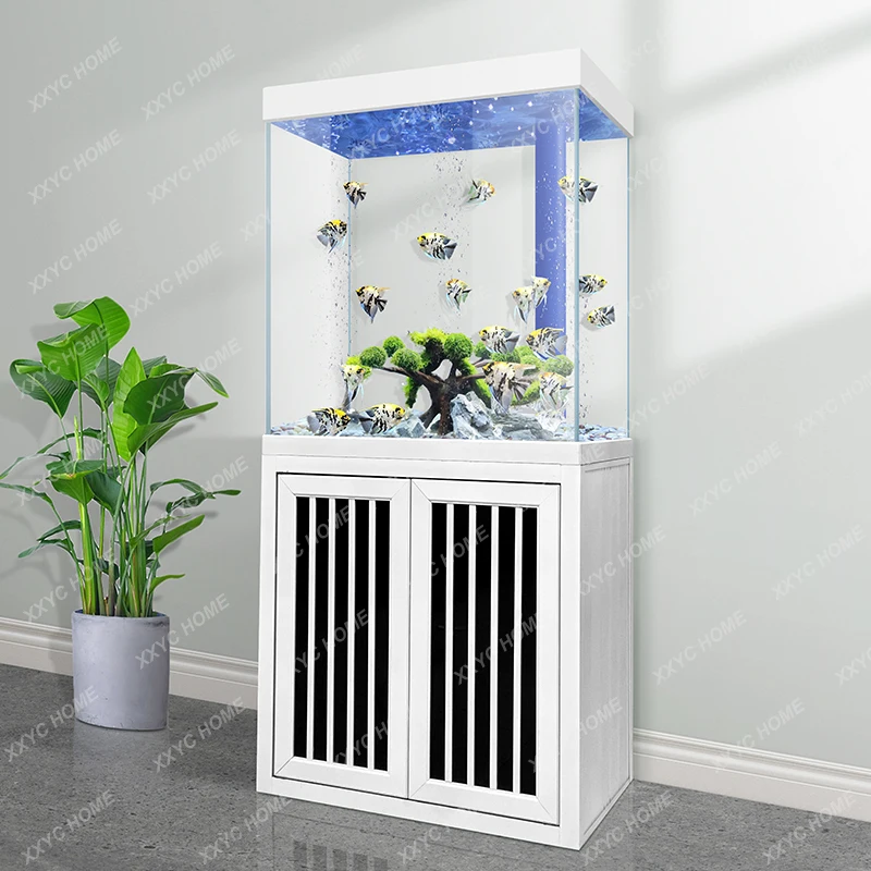 Floor Living Room Fish Tank Large Aquarium Small Ecological Change Water Bottom Filter