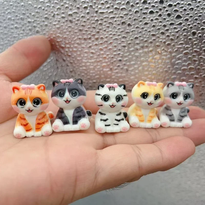10 Pezzi Portachiavi 3D Multicolore a Forma di Fiore, Gatto e Stella, Ciondolo per Borsa a Forma di Cuore, Regalo Personalizzato per Studenti e Coppie