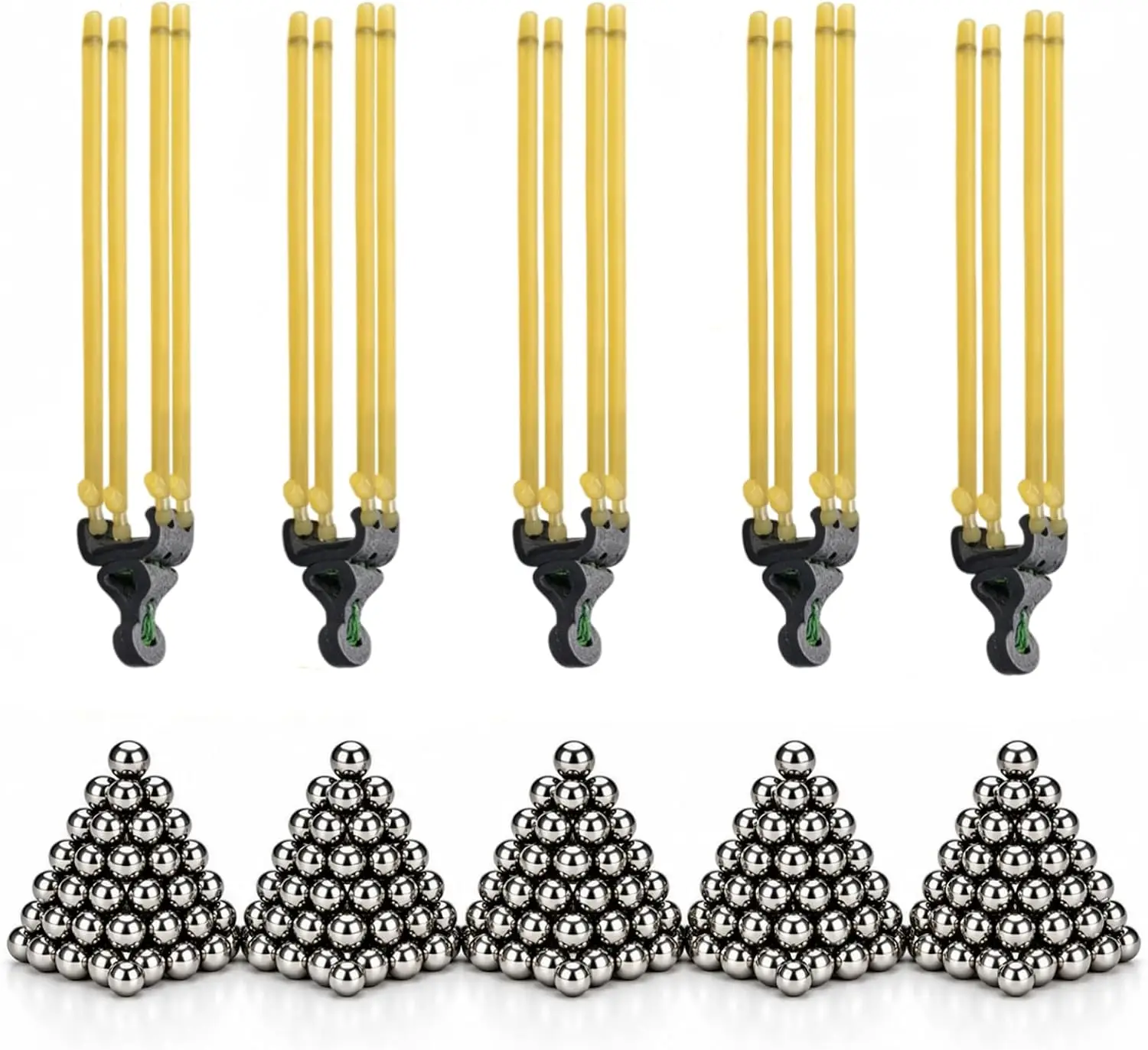 Slingshots for Adults Hunting & Shooting 8mm Steel Ball Ammo, Steel Automatic Slingshot Magnetism Slingshot Bands