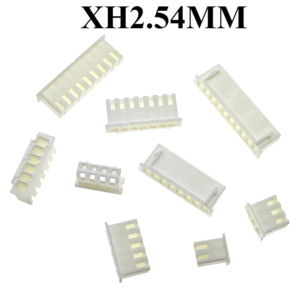 50pcs JST PH/XH/SH Housing Connector 1.0/1.25/1.5/2.0/2.54mm Pitch 2/3/4/5/6/7/8/9/10P Plastic Plug for Electronic Wire