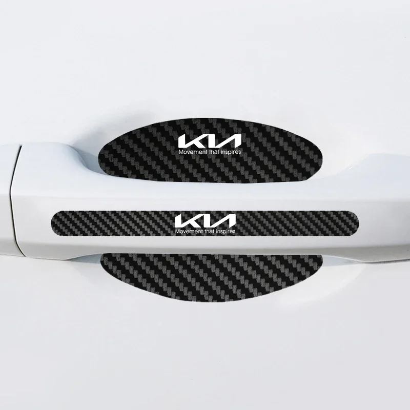 

Наклейка на порог автомобиля от царапин и защитные наклейки на дверную ручку для Kia Sportage Picanto Rio Ceed Cerato Soul