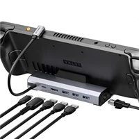 Estación de acoplamiento mejorada JSAUX 4K @ 120Hz para Steam Deck OLED, base de Steam Deck 6 en 1 con carga HDMI 2.1,100W para Steam Deck LCD