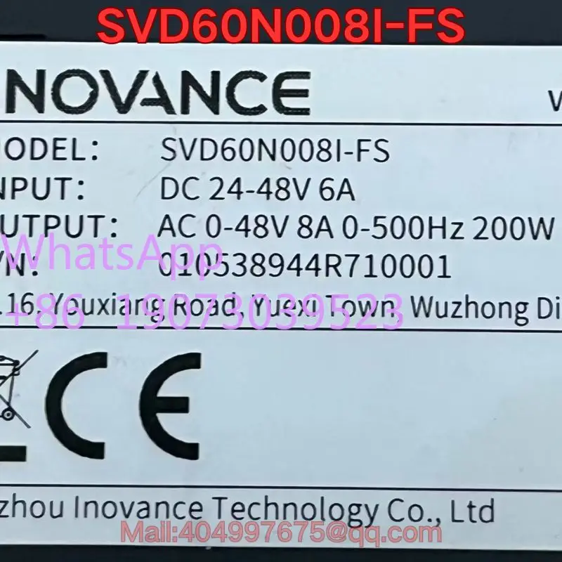 اختبار وظيفة وحدة التحكم المستعملة SVD60N008I-FS عادي