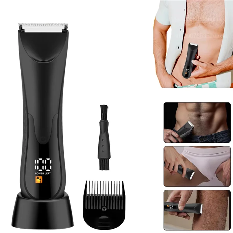 【استيقاظ】ماكينة تشذيب إزالة الشعر بدون ألم للمناطق الإبط والفخذ تحت الإبط ماكينة حلاقة للرجال