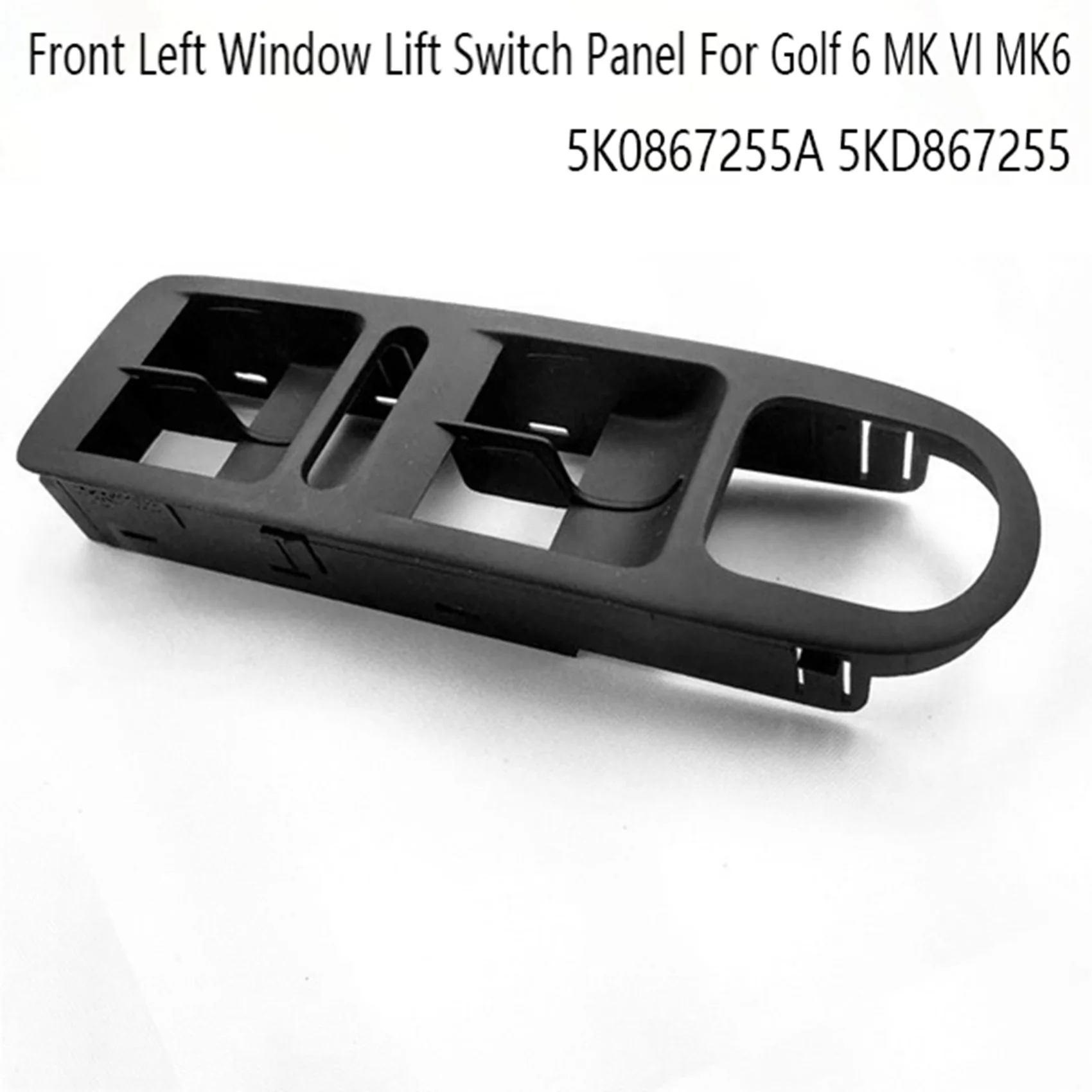 Car Front Left Window Lift Switch Panel Rearview Mirror Switch Cover Frame for VW Golf 6 MK VI MK6 5K0867255A 5KD867255