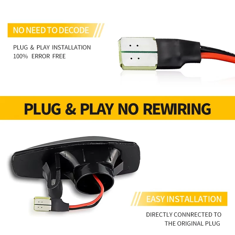 2 قطعة LED الجانب ماركر مؤشر بدوره مصباح إشارة لكيا سبورتاج JE سيدونا VQ ريو 2007 2008 2009 2010 OEM # 92303-25500 #5