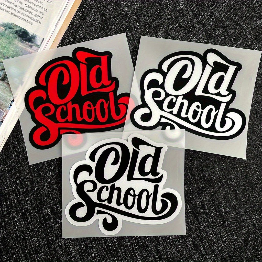 

2D flat motorcycle helmet sticker JDM retro style motorcycle decorative sticker: helmet, car, scooter fender waterproof decal