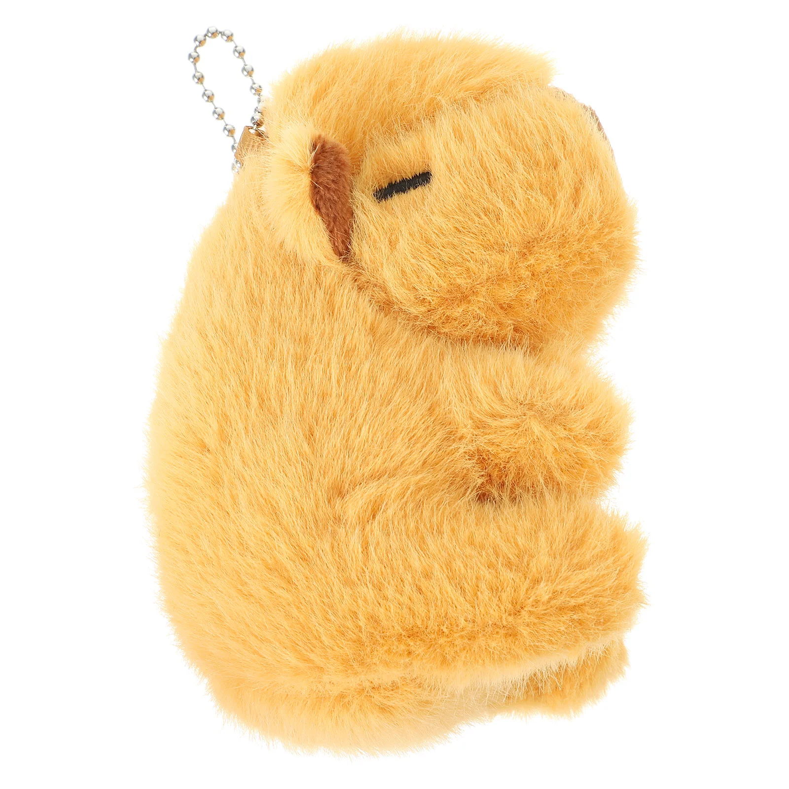 Capybara Keychain Plush Hanging Decor Charms Stuffed Animals Cute Pendants Bag DIY Keychains Ring