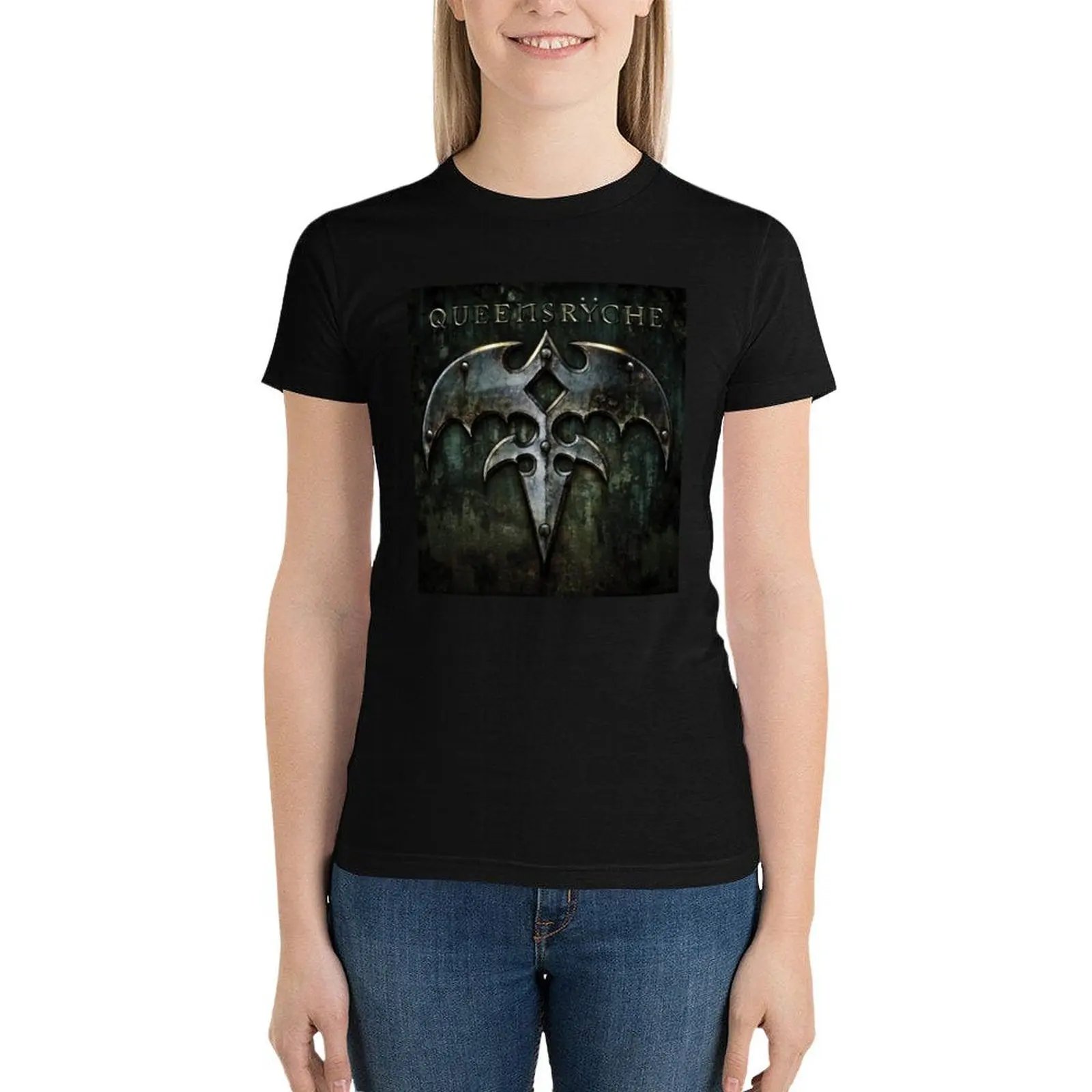 Queensryche-Camiseta clásica para mujer, tops de moda coreana, ropa para mujer