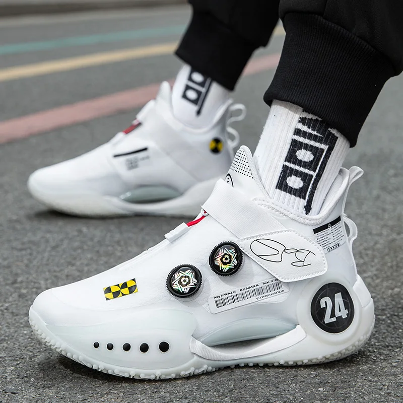 Men's Casual Basketball Sneakers - Classic Sport Style Shoes for Daily Wear and Comfortable Walking view 3