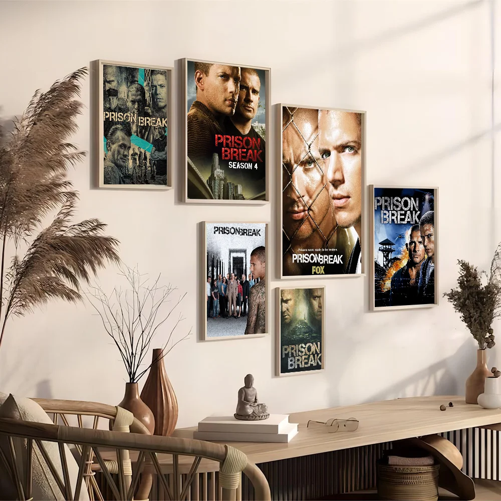 Prison Break Self-adhesive Art Poster Whitepaper Prints Posters Artwork Aesthetic Art Wall Painting