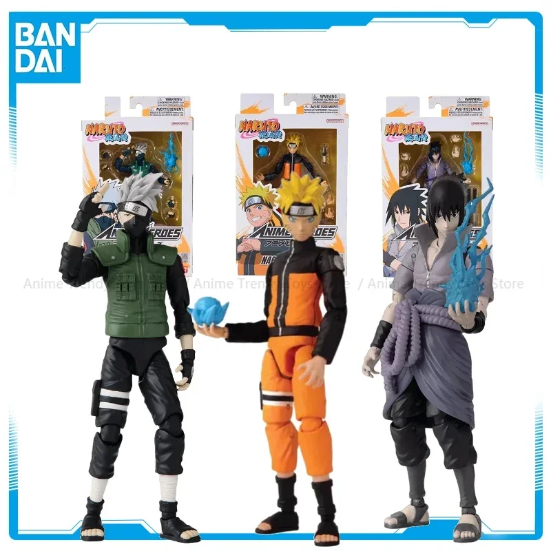 In Stock BANDAI SHF Original Naruto: Shippūden Hatake Kakashi Uzumaki Uchiha Sasuke Anime Heroes Ninja Action Figures WY