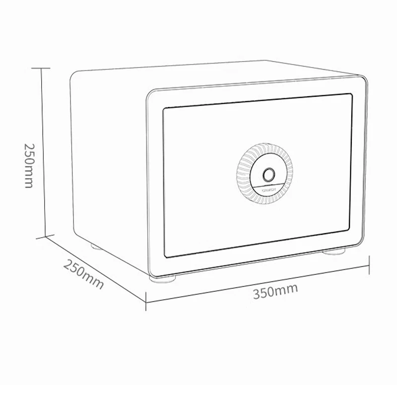CRMCR Anno Fingerprint Caixa de Depósito Seguro 25Z Lntelligent Alarme Remoto Reconhecimento Rápido Tamanho Pequeno Pode Ser Colocado Em Qualquer Lugar