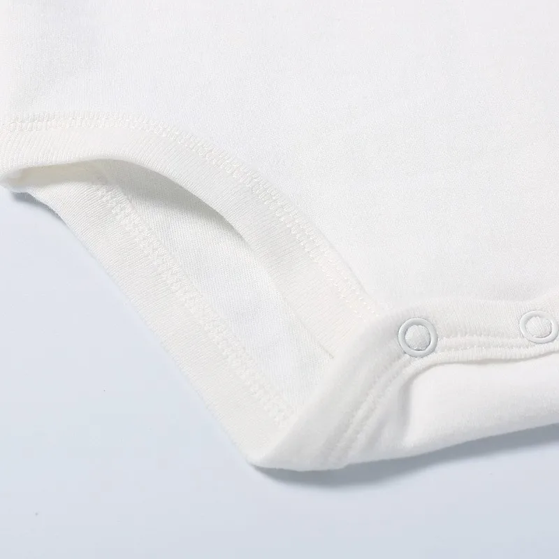 5pcs/lot Long Sleeves Baby baby bodysuits 100% cotton white color newborn Baby Boy Girl Rompers  Soft Baby Jumpsuit 0-24M