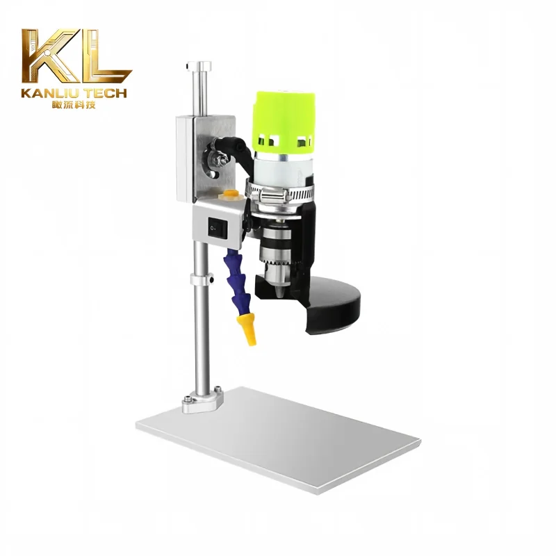 Electric Rotary Glass Wine Bottle Cutter Machine 12-24V 7 Speed Adjustable 6000RPM DIY Beer Bottle Cutting Tool for Glass Craft