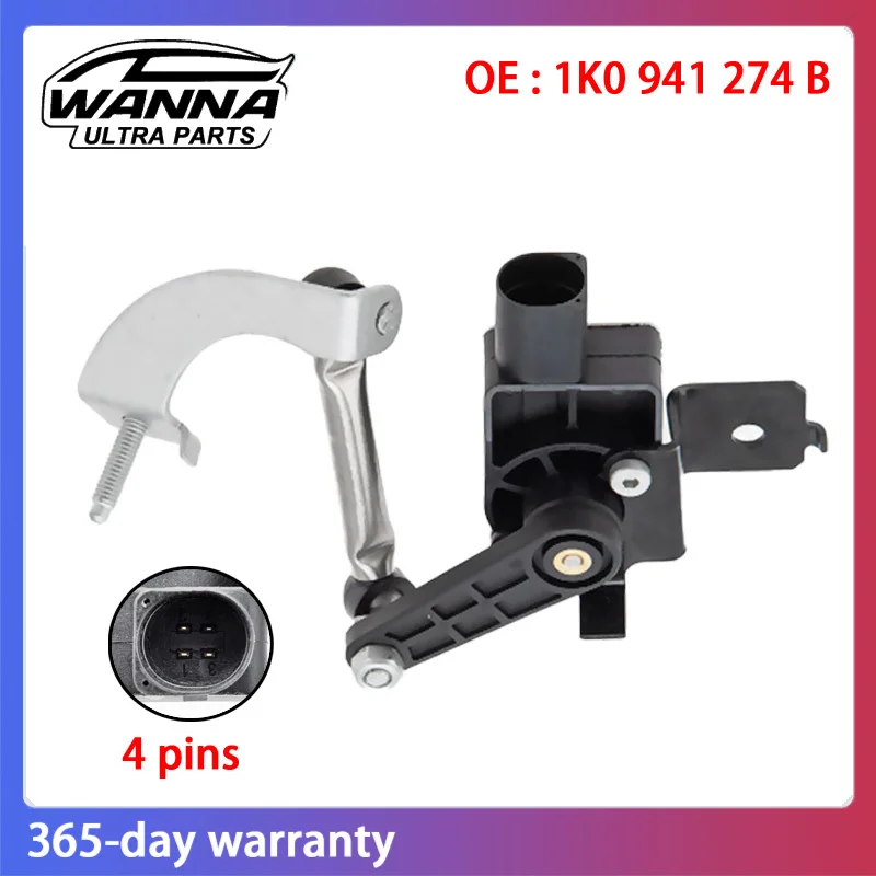 

OE 1K0941274B 1K0941274C 1T0907503A 1K0941273N Headlight Level Sensor for Audi A3 VW Jetta Golf 5 Golf 6 Touran 1K0 941 274 B