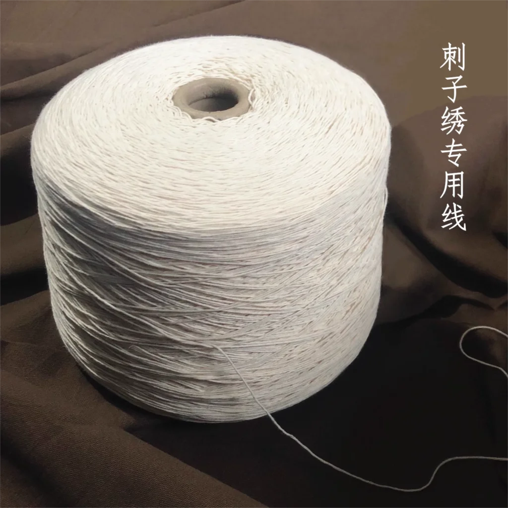 1roll white pure cotton Sashiko embroidery thread compact section hand-dyed tea mat coaster heat insulation pad sashiko thread