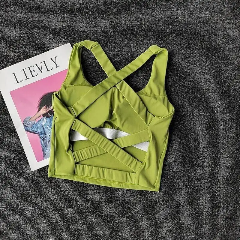 

Women Sports Bra Top Push Up Fitness Yoga Bra Underwear Sport Tops For Women Breathable Running Vest Bralette Gym Wear Female