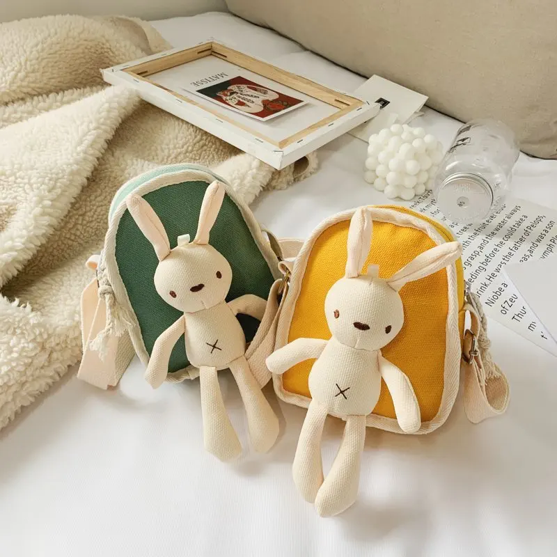 Children Messenger Bags Crossbody Bags Girl Cartoon Fashionable Rabbit Shoulder Bags Mother Kid Bag Women Bag Сумка Женская 가방