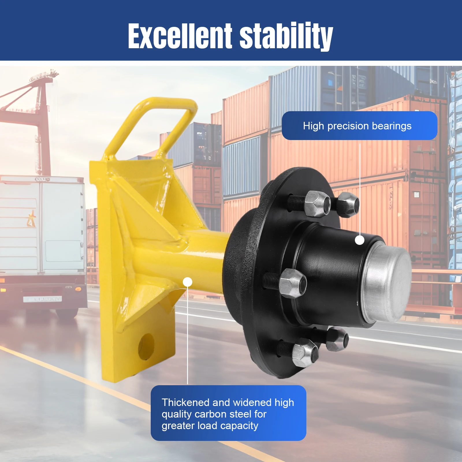 2 حزمة عجلات حاوية الشحن 6x5.5 العروة مع حزام السقاطة التعادل أسفل J هوك الحاويات عجلات 6-Lug عجلة عدة التفكيك السريع