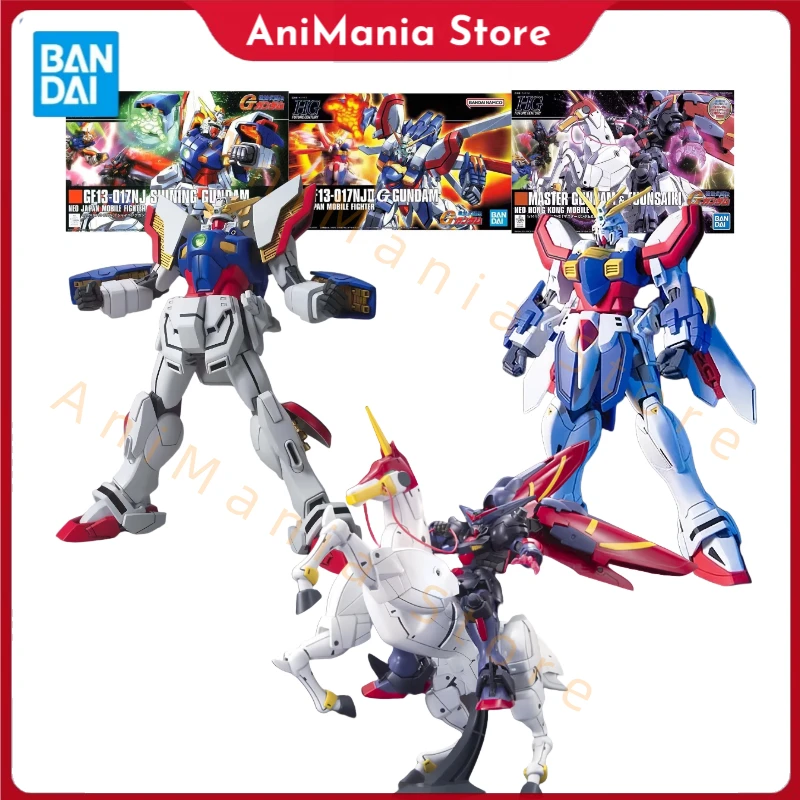 

Bandai Gundam Model Kit HGUC Master Fuunsaiki Shining God Action Figure Gunpla Building Kit Anime Figures Toys For Boys Gift