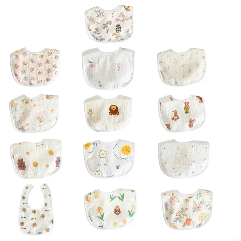 

Soft & Comfortable Baby Bibs Baby Neck Cover Lovely Pattern Newborns Bibs Gift G2TD