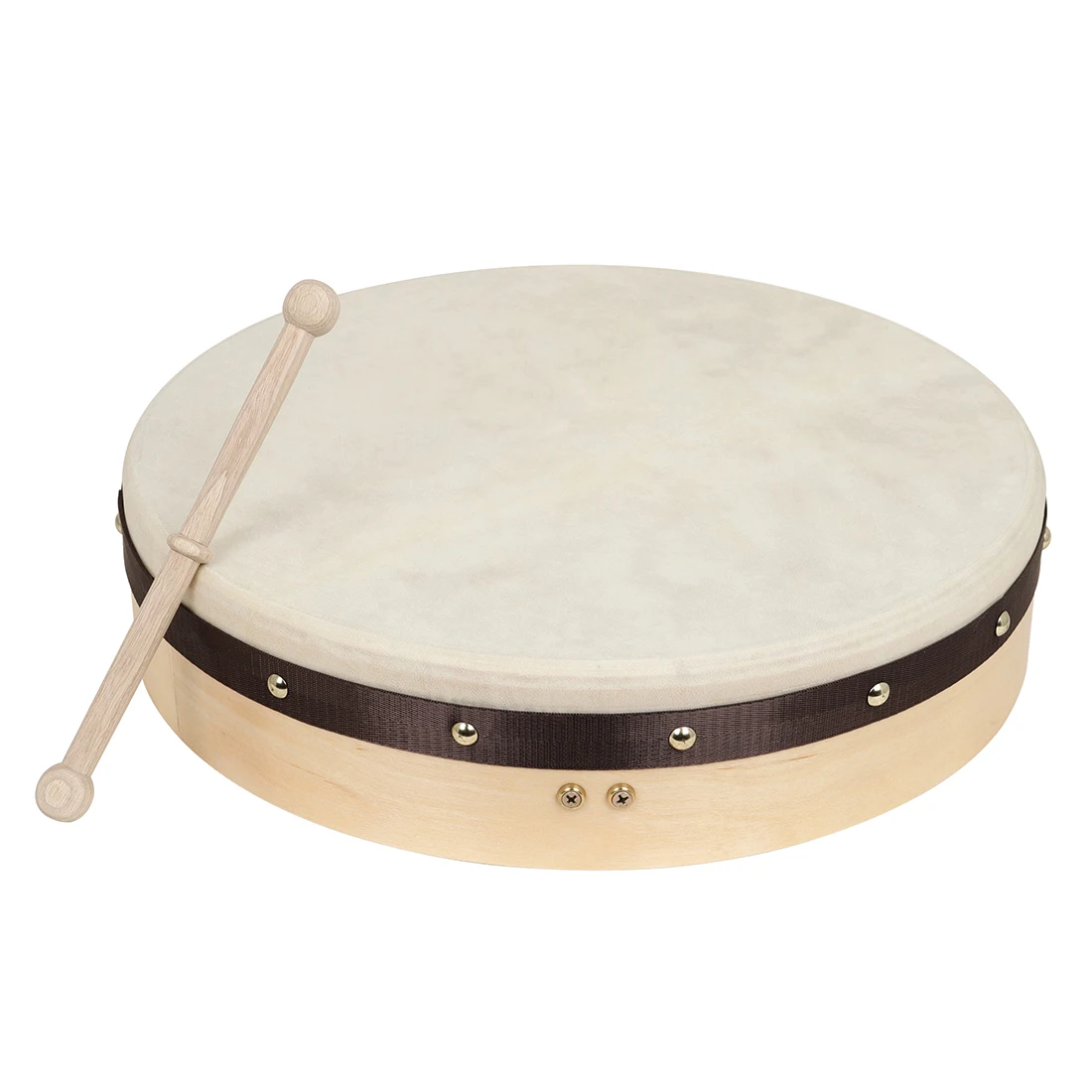 16/18 Inches Sheepskin Ireland Drum Handheld Tambourine Entertainment Traditional Music Instrument Enlightenment Percussion Drum