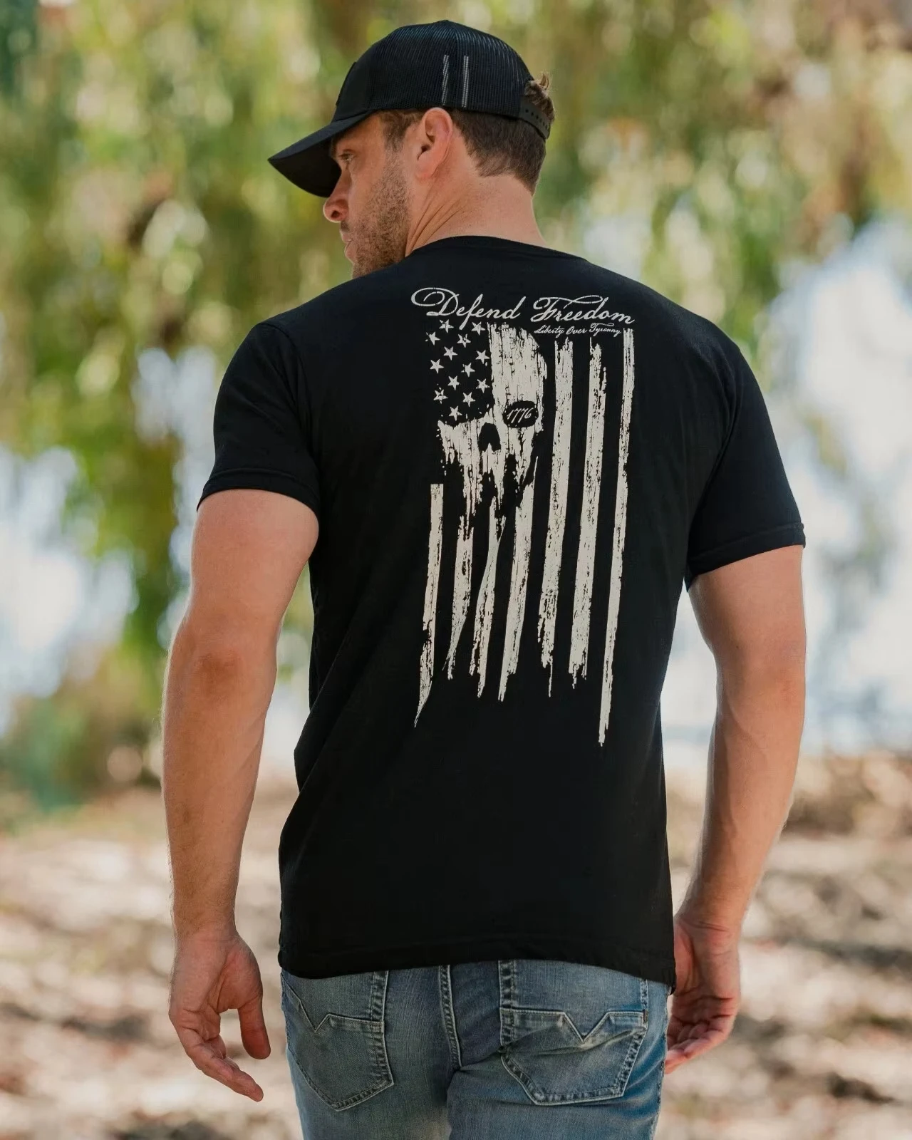 2026 New Howitzer Style Men's T-Shirt DEFEND FREEDOM Military Grunt MFG - Suitable for Sports Wear Pure Cotton