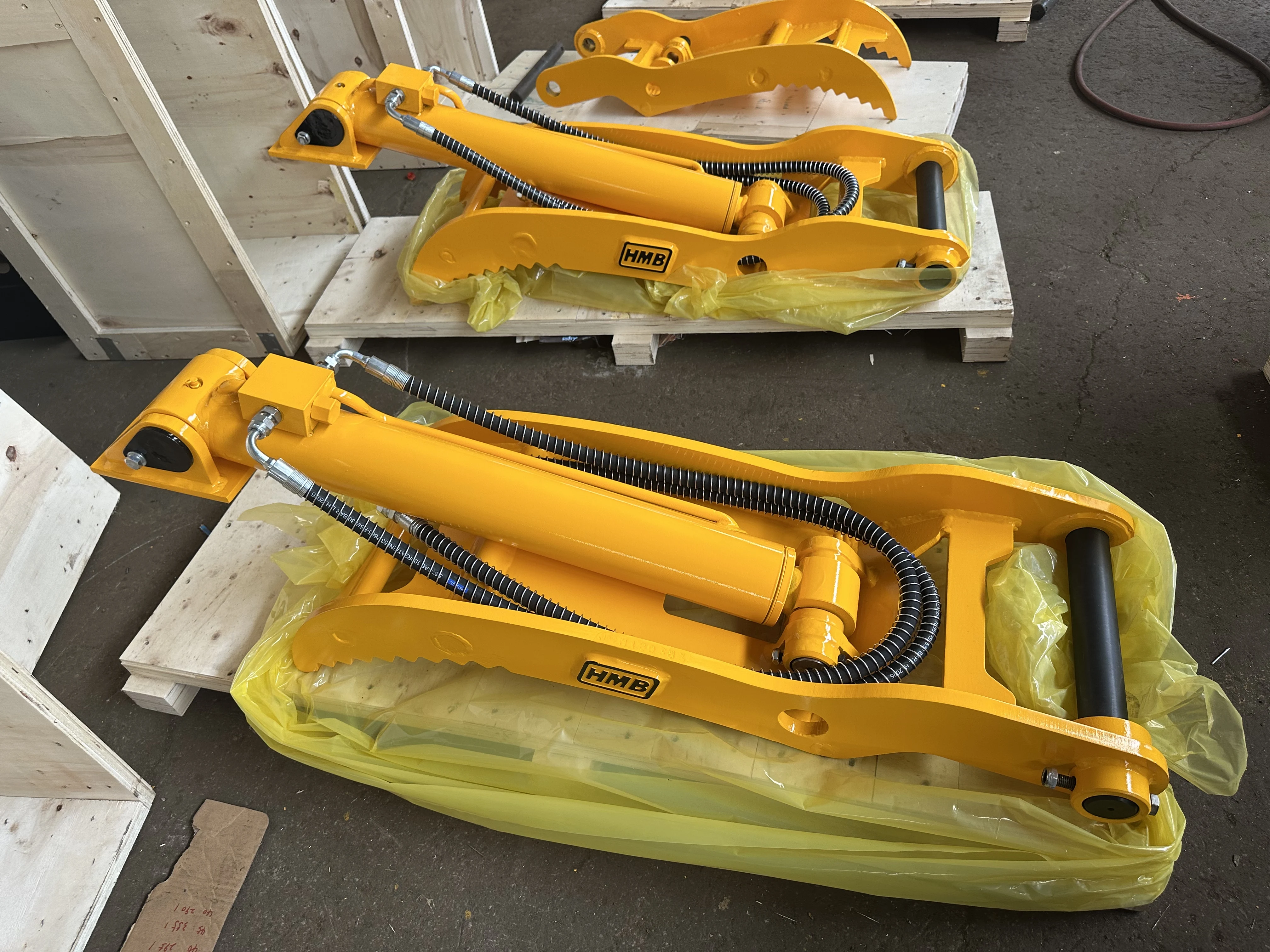 Standard Excavator Mounted Thumb Grapple, High Quality Hydraulic Bucket Attachment For Construction ry