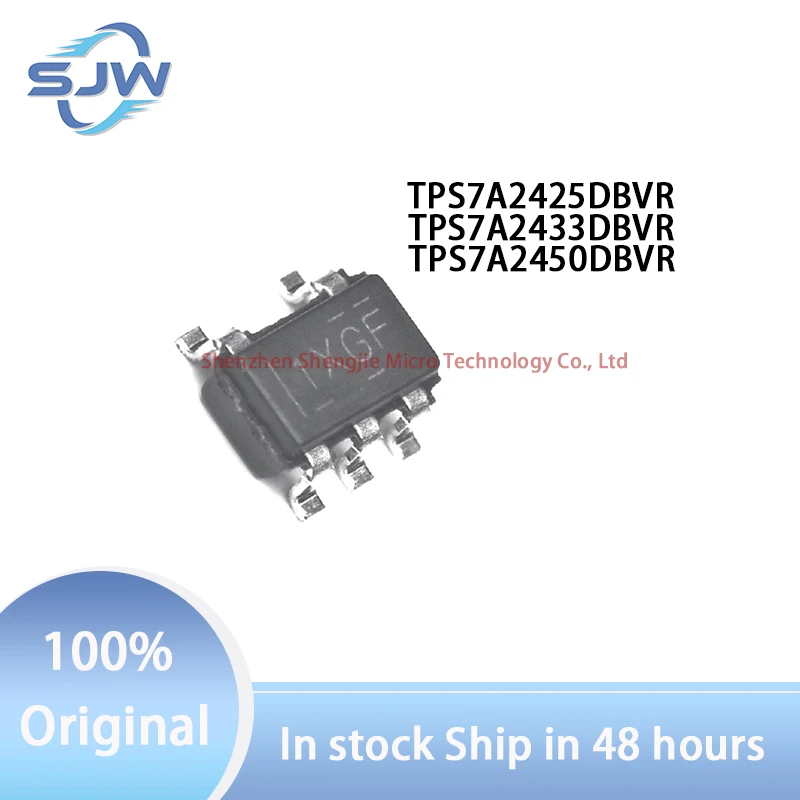 

TPS7A2425DBVR TPS7A2433DBVR TPS7A2450DBVR Screen printing 1XKF 1XHF 1XGF encapsulation SOT23-5 Linear regulator CHIP