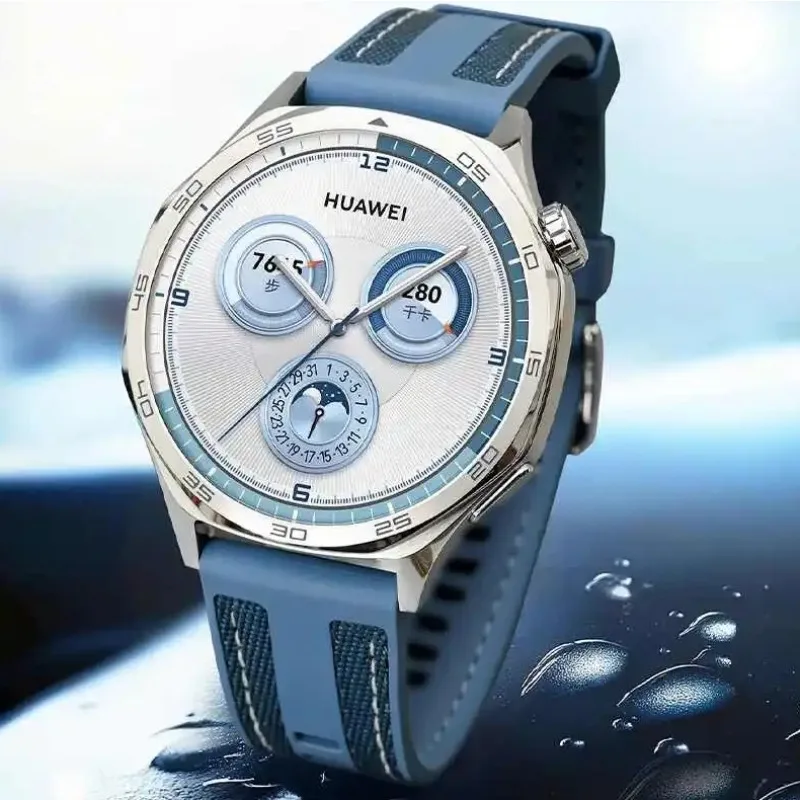 22mm Composite Silicone Strap For Huawei Watch GT4/5 46mm Official Nylon Braided Bracelet Band Huawei Watch 4/GT5-4-3-2 Pro Belt