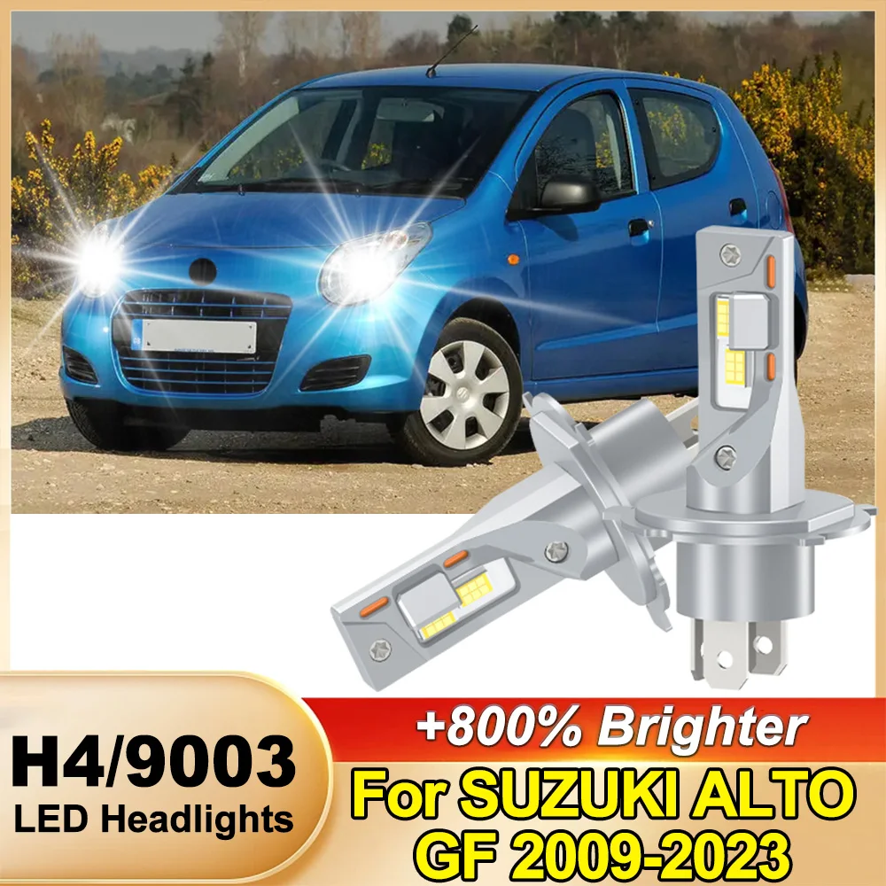 

2 шт. светодиодные лампы H4 Turbo Headlight 30000LM, мощные, лучшие автомобильные лампы +800% яркости для SUZUKI ALTO GF 2009-2023