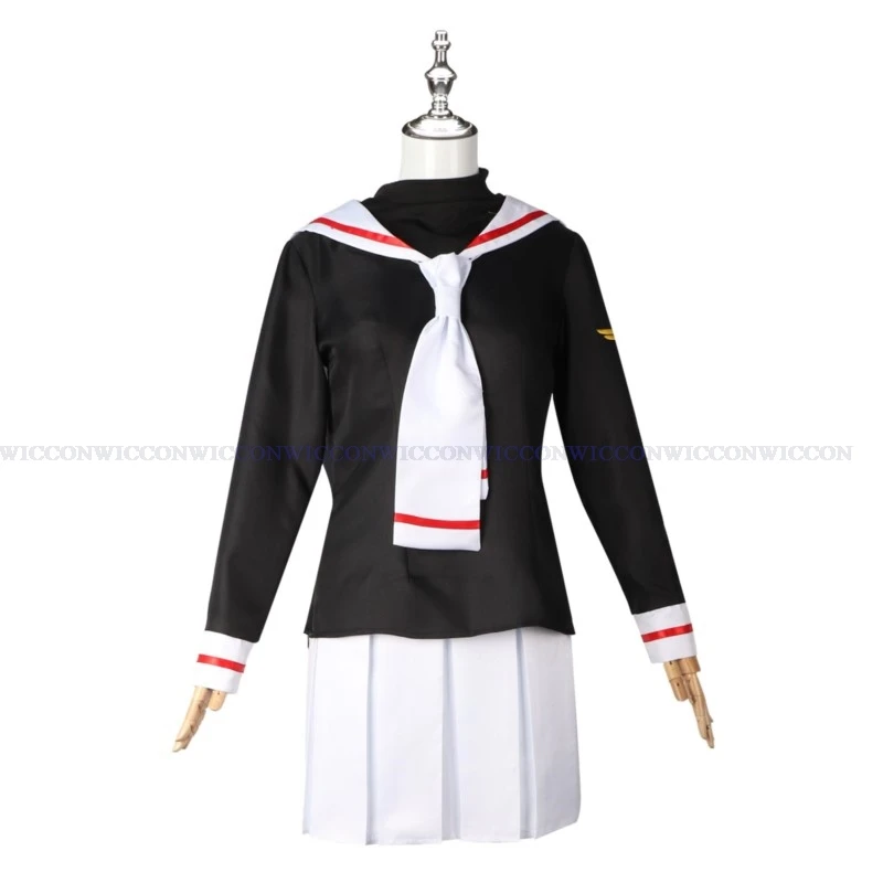 Anime Cardcaptor Sakura School Uniform Japanese Costumes Magic Sakura Cosplay Costumes Sakura Wig Women Halloween Costumes