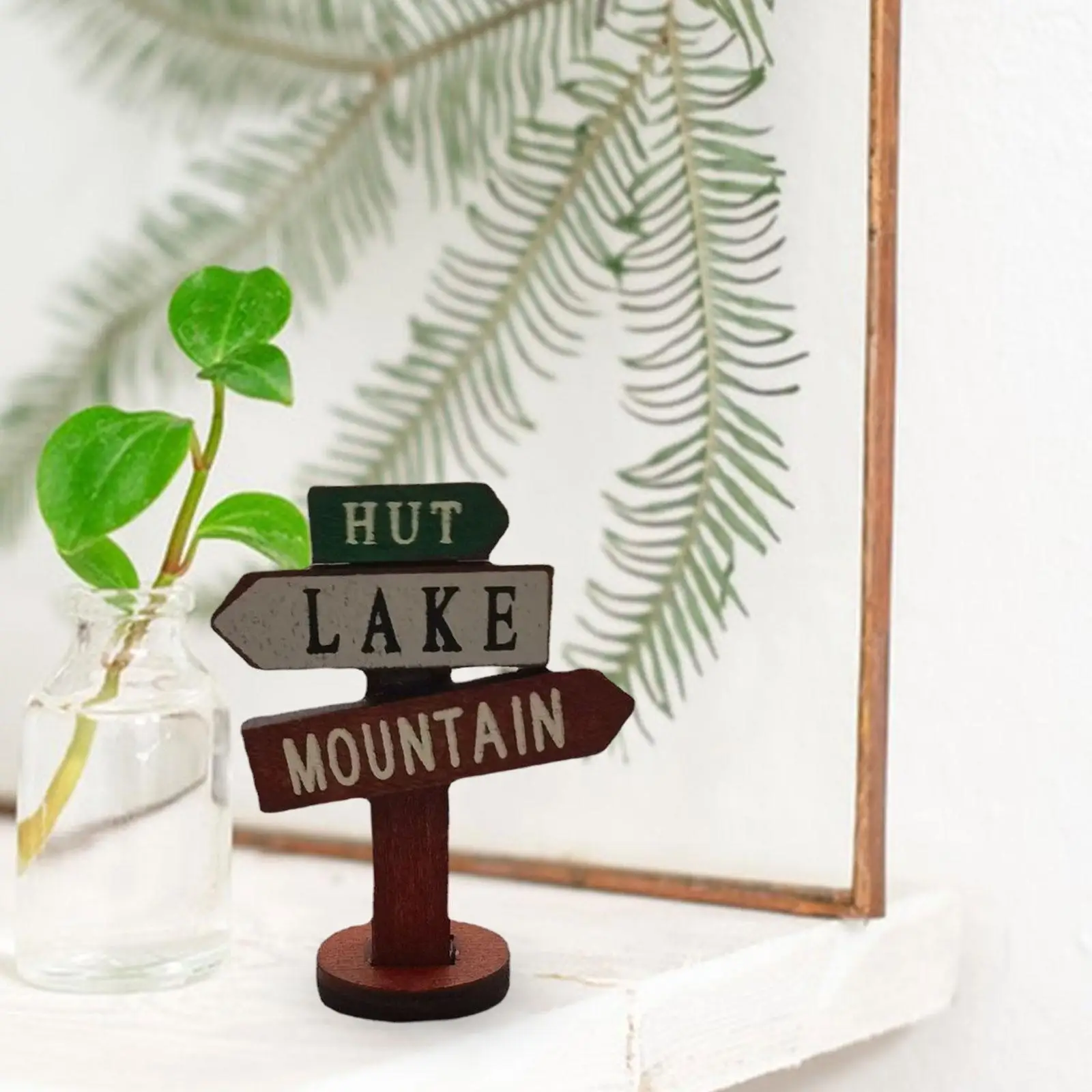 Rustic Wooden Signpost Craft Kit for Miniature Gardens And Bonsai Trees