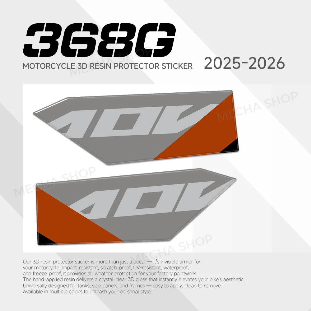 

Under Saddle Plastic Stickers for Zontes 368G 2025-2026 3D Resin Sticker Side Panel Protection Kit