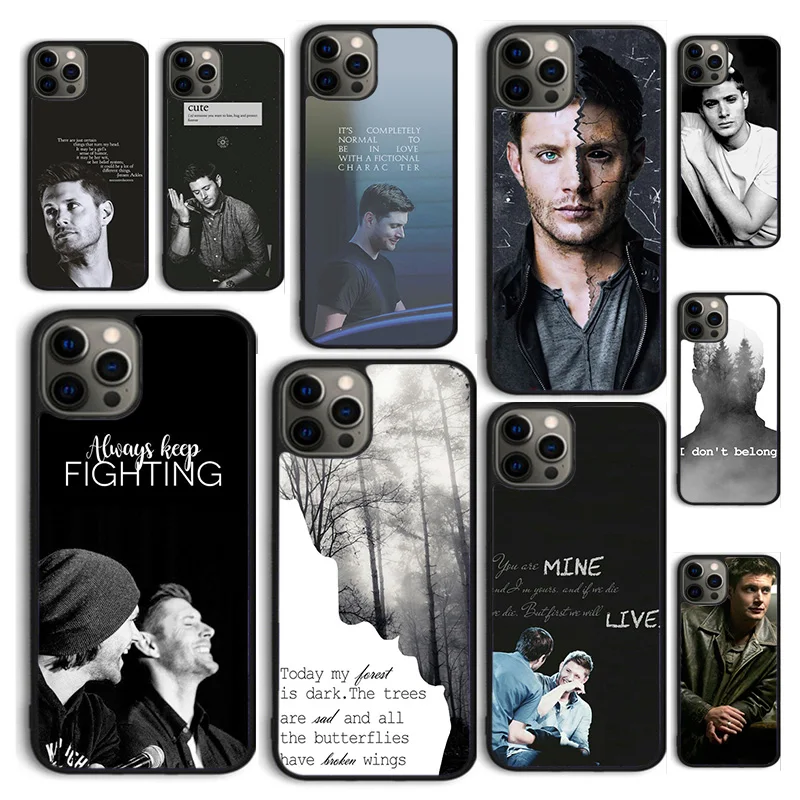 Autumu dean winchester supernatural Phone Case Cover for iPhone 16 15 12 mini 11 13 14 Pro Max SE 2020 6S 7 8 Plus Coque