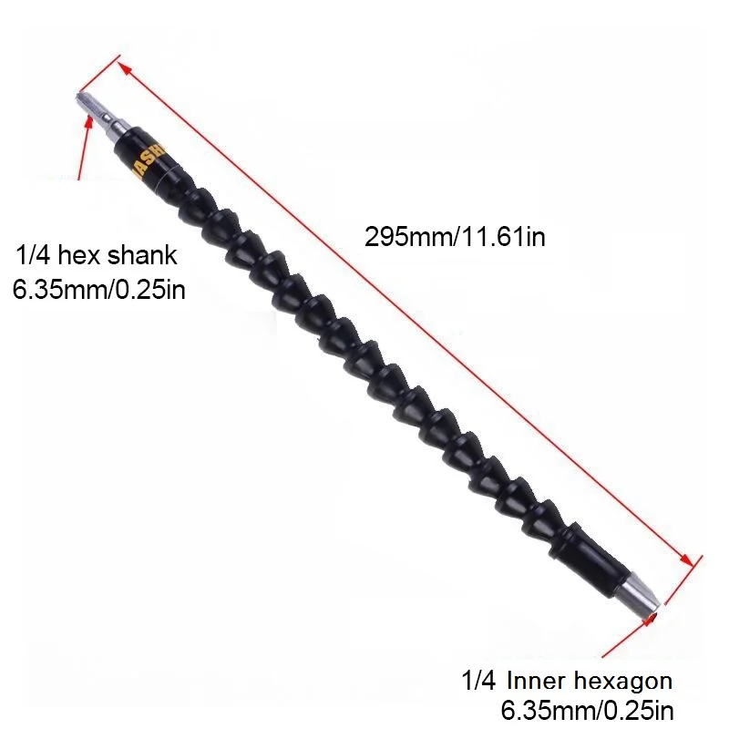 Drill Flexible Drill Bit Shaft Extension Hex Screwdriver Drill Bit Holder Link Holder Connect Link For Electric Drill 1pcs