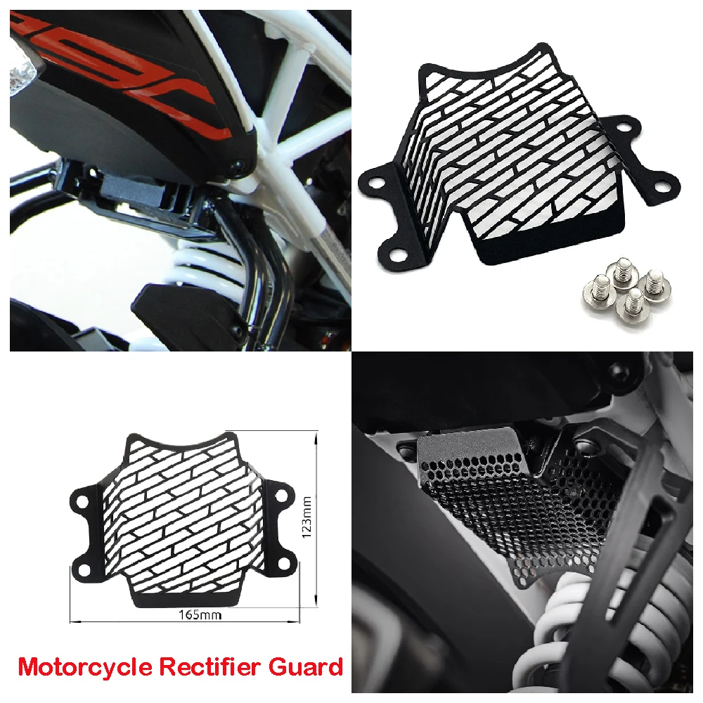 

Fits for KTM 390 Duke 250 125 ABS 2017 2018 2019 2020 2021 2022 2023 Motorcycle Rectifier Guard Aluminum Alloy Protective Cover